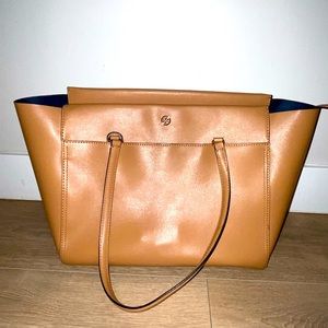 Tory Burch large leather tote bag